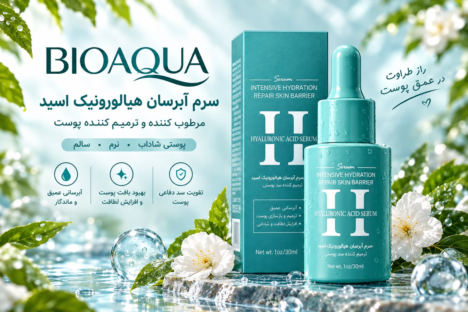 سرم هیالورونیک اسید ۳۰ میل